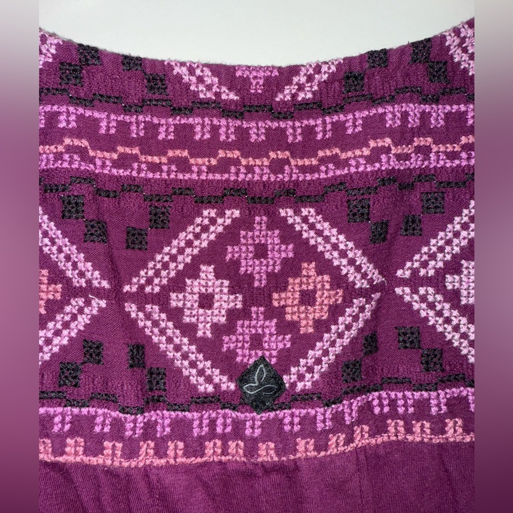Prana Deep Purple Sleeveless Blouse Size Medium EUC - Picture 4 of 6